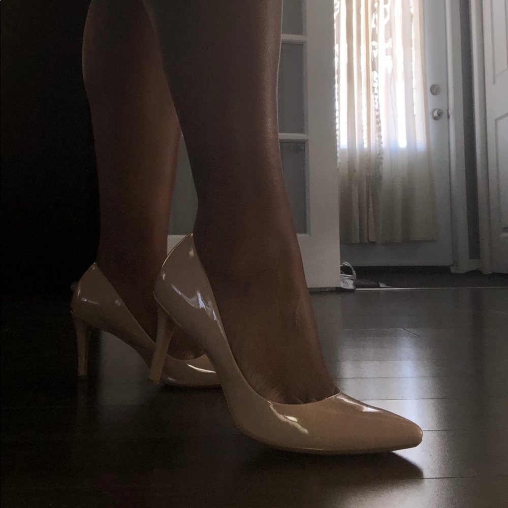 Calvin Klein nude high heels